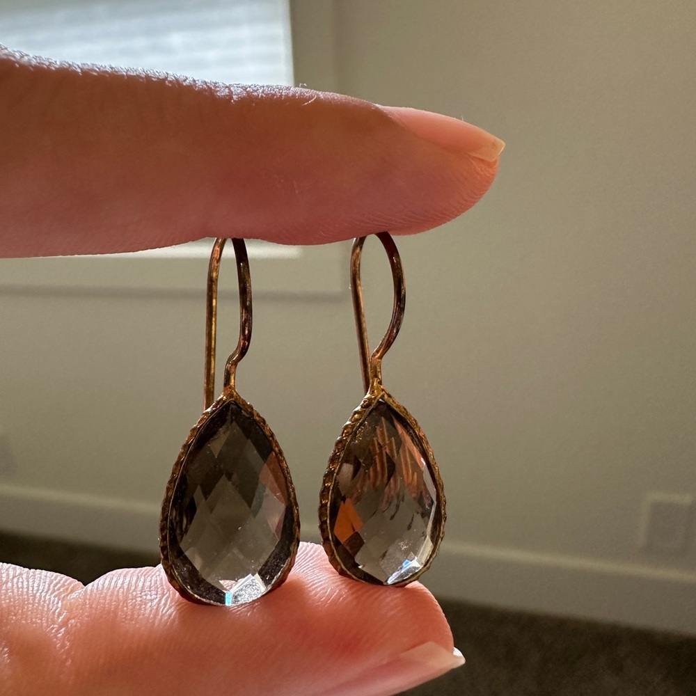 Gold Teardrop Earrings